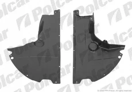 Защита под двигатель левый Polcar 577034-7