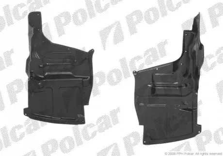 Защита под двигатель левый Polcar 811434-5