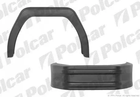 Крило заднє ліве=правий Polcar 5062BLUN
