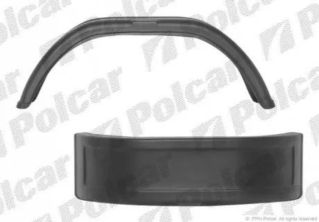 Крило заднє ліве=правий Polcar 99BLUN-6