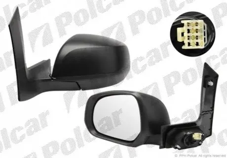 Зеркало наружное левый Polcar 5506514M