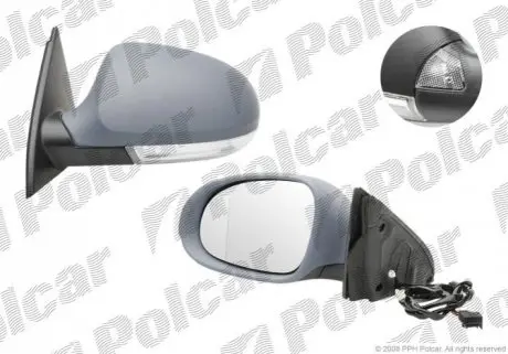 Зеркало наружное левый Polcar 9555515M
