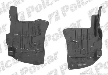 Защита под двигатель левый Polcar 811234-5
