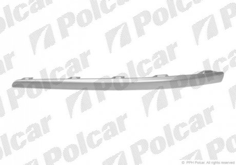 Молдинг бампера правий Polcar 401507-8 (фото 1)