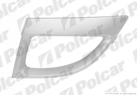 Решітка в бампері ліва Polcar 607327-1