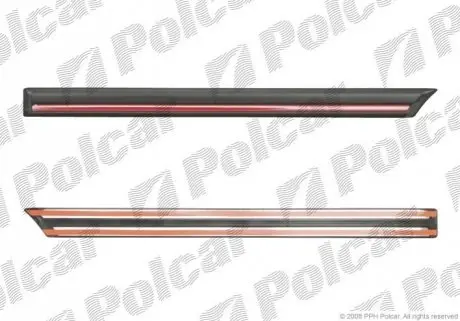 Накладка дверей правий Polcar 32090044