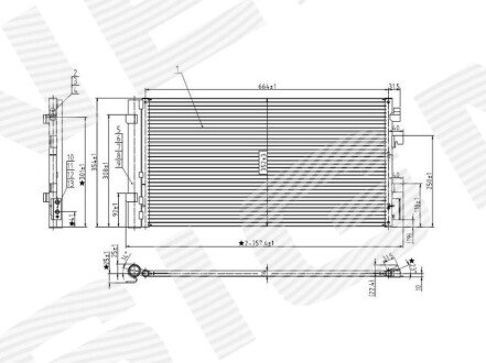 Радіатор кондиціонера Signeda RC940259