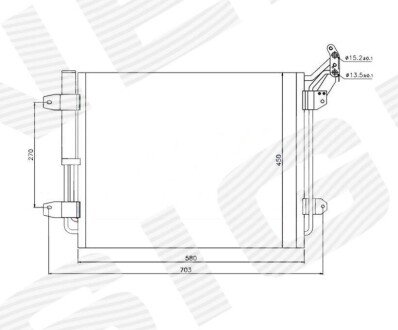 Радиатор кондиционера Signeda RC940138