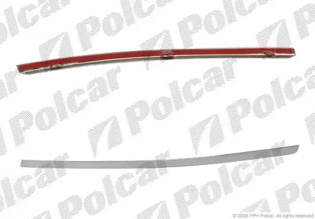 Молдинг бампера левый Polcar 133827-5