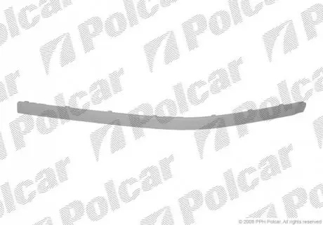 Молдинг бампера левый Polcar 20160737