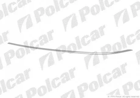 Молдинг бампера левый Polcar 501807-5