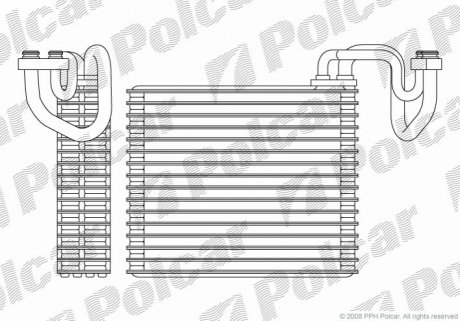 Випарник кондиціонера Polcar 3825P8-1