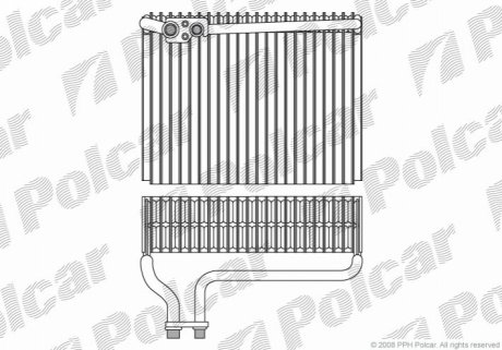 Випарник кондиціонера Polcar 5723P8-1