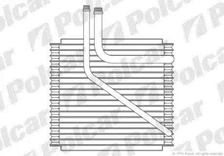 Испаритель кондиционера Polcar 9550P8-3