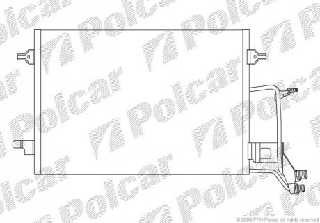 Радіатор кондиціонера Polcar 1326K8C3S