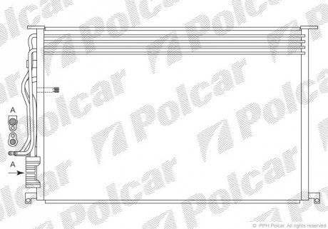 Радиатор кондиционера Polcar 1329K8C1 (фото 1)