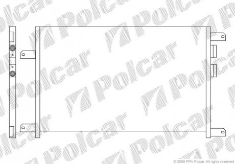 Радіатор кондиціонера Polcar 1404K82X