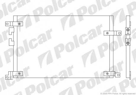 Радіатор кондиціонера Polcar 1408K8C1