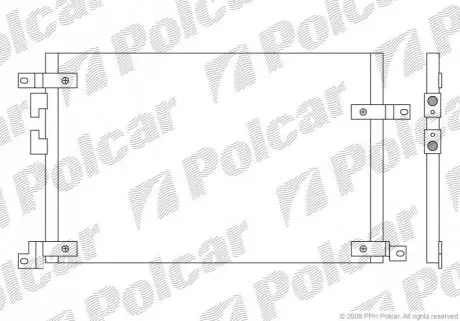 Радиатор кондиционера Polcar 1408K8C1