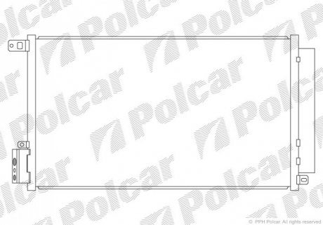 Радіатор кондиціонера Polcar 1425K8C1
