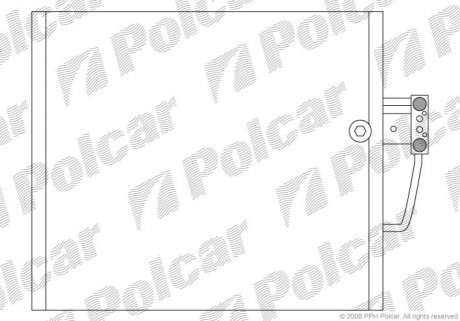 Радиатор кондиционера Polcar 2016K8C1