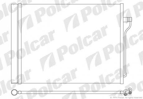 Радіатор кондиціонера Polcar 2019K8C1