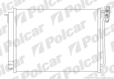 Радиатор кондиционера Polcar 2050K81X