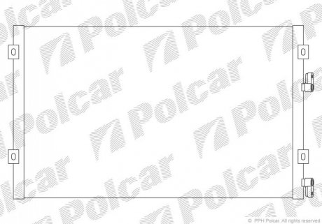 Радіатор кондиціонера Polcar 2450K8C4