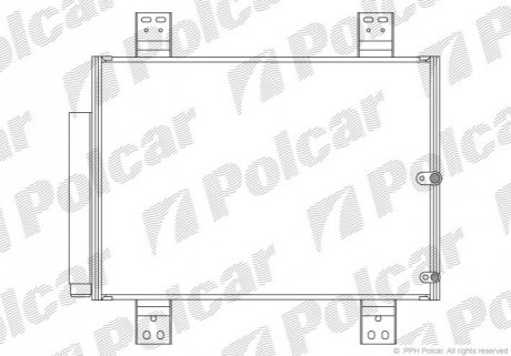 Радіатор кондиціонера Polcar 2621K81K (фото 1)