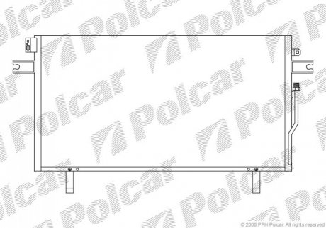 Радіатор кондиціонера Polcar 2781K8C1