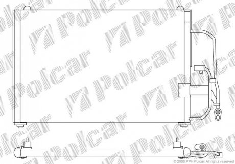 Радиатор кондиционера Polcar 2912K8C1 (фото 1)