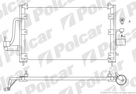 Радіатор кондиціонера Polcar 2923K8C1 (фото 1)