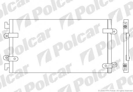 Радиатор кондиционера Polcar 3022K8C3
