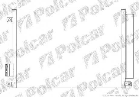 Радиатор кондиционера Polcar 3035K81X (фото 1)