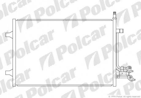 Радиатор кондиционера Polcar 3212K8C2S