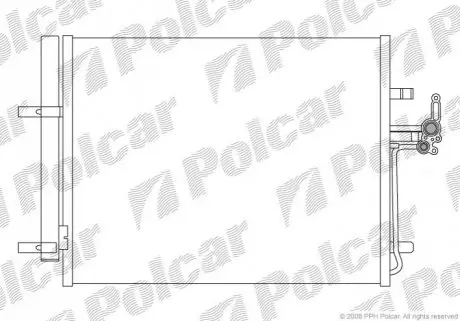 Радиатор кондиционера Polcar 3219K81K