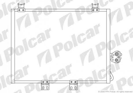 Радиатор кондиционера Polcar 3400K8C2 (фото 1)