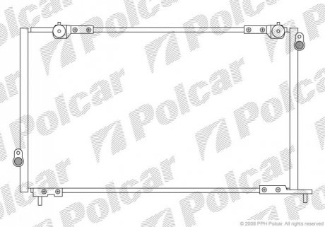 Радиатор кондиционера Polcar 3818K8C3