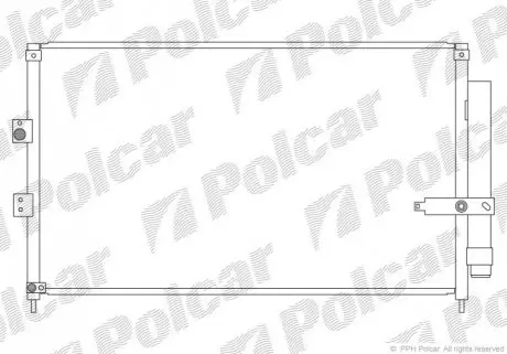 Фото радиатор кондиционера Polcar 3828K81K Радиатор кондиционера Polcar 3828K81K