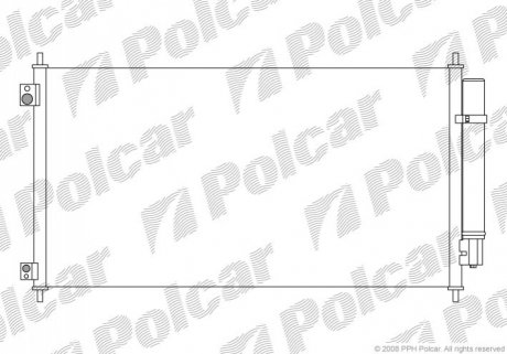 Радиатор кондиционера Polcar 3834K8C1