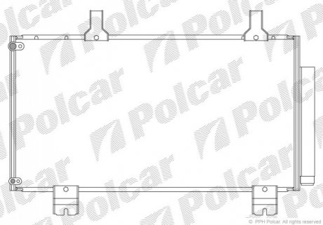 Радиатор кондиционера Polcar 3836K82K