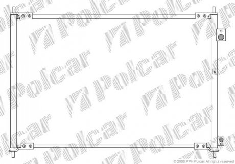 Радіатор кондиціонера Polcar 3840K8C3