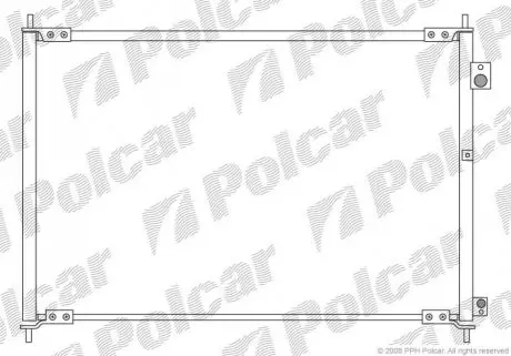 Радиатор кондиционера Polcar 3840K8C3