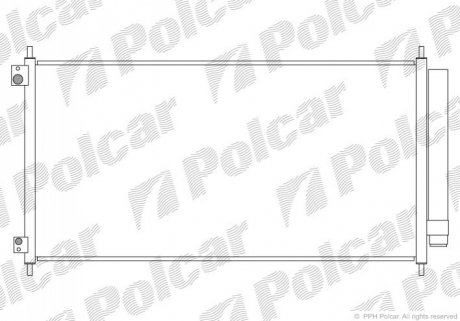 Радиатор кондиционера Polcar 3851K81K (фото 1)