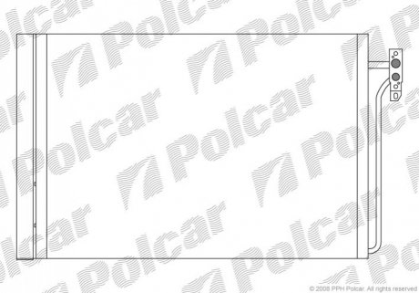 Радиатор кондиционера Polcar 4332K8C1