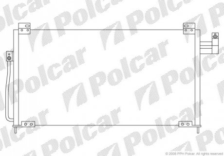 Радіатор кондиціонера Polcar 4509K8C2