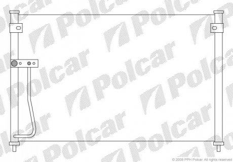 Радиатор кондиционера Polcar 4517K8C2 (фото 1)
