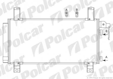 Радіатор кондиціонера Polcar 4519K81K