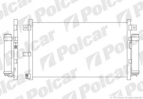 Радіатор кондиціонера Polcar 4526K81K (фото 1)