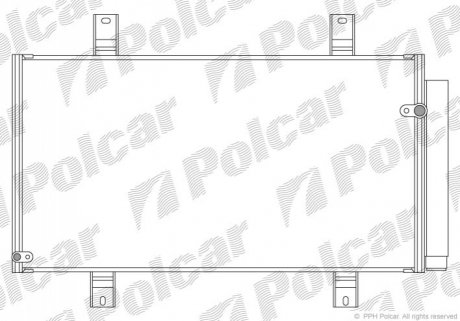 Радіатор кондиціонера Polcar 4548K81K